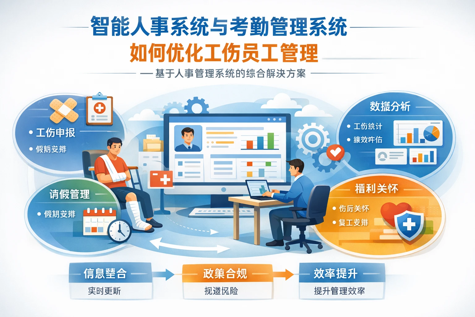 智能人事系统与考勤管理系统如何优化工伤员工管理——基于人事管理系统的综合解决方案