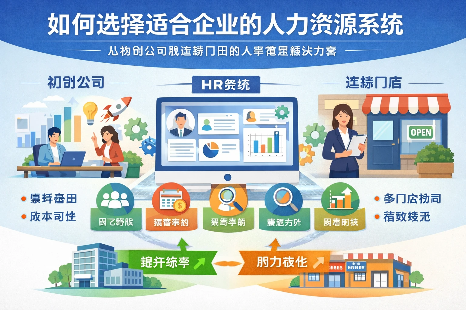 如何选择适合企业的人力资源系统：从初创公司到连锁门店的人事管理解决方案