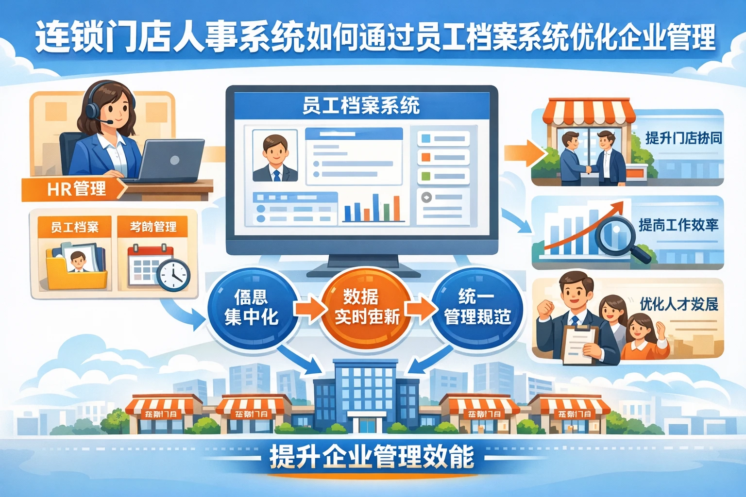 连锁门店人事系统如何通过员工档案系统优化企业管理