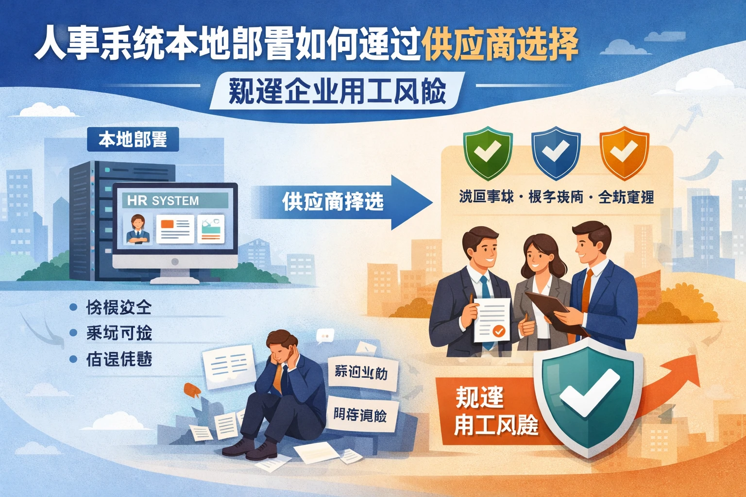 人事系统本地部署如何通过供应商选择规避企业用工风险