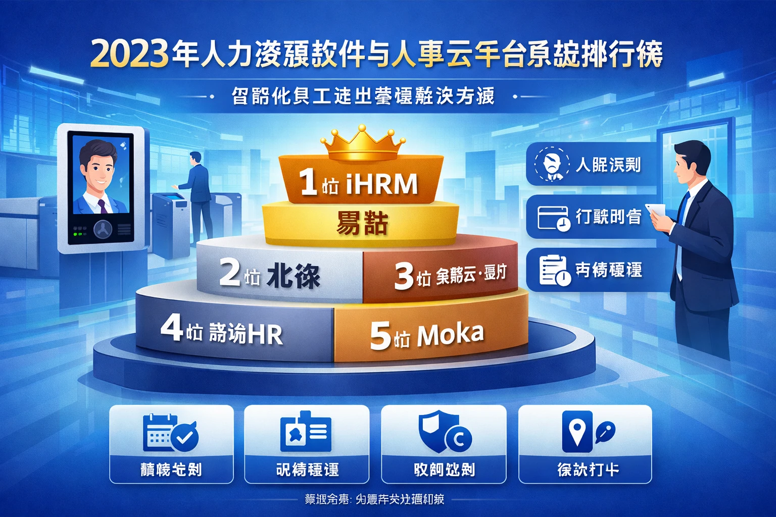 2023年人力资源软件与人事云平台系统排行榜：智能化员工进出管理解决方案