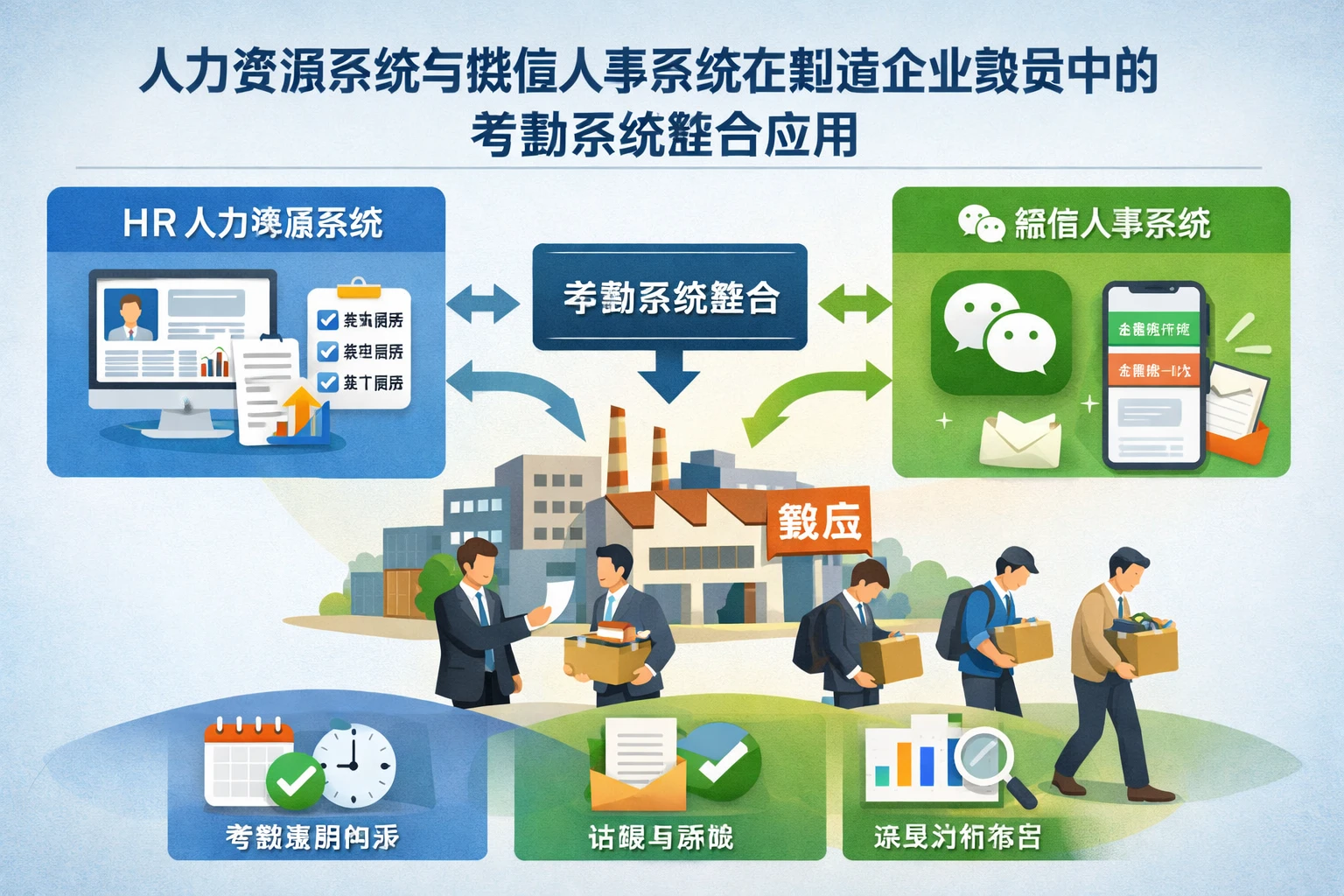 人力资源系统与微信人事系统在制造企业裁员中的考勤系统整合应用