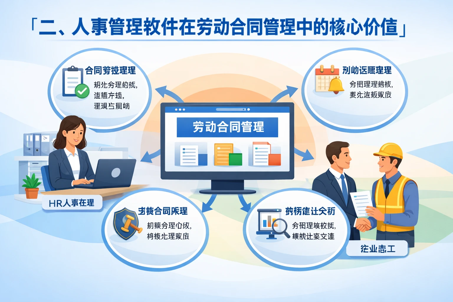 二、人事管理软件在劳动合同管理中的核心价值