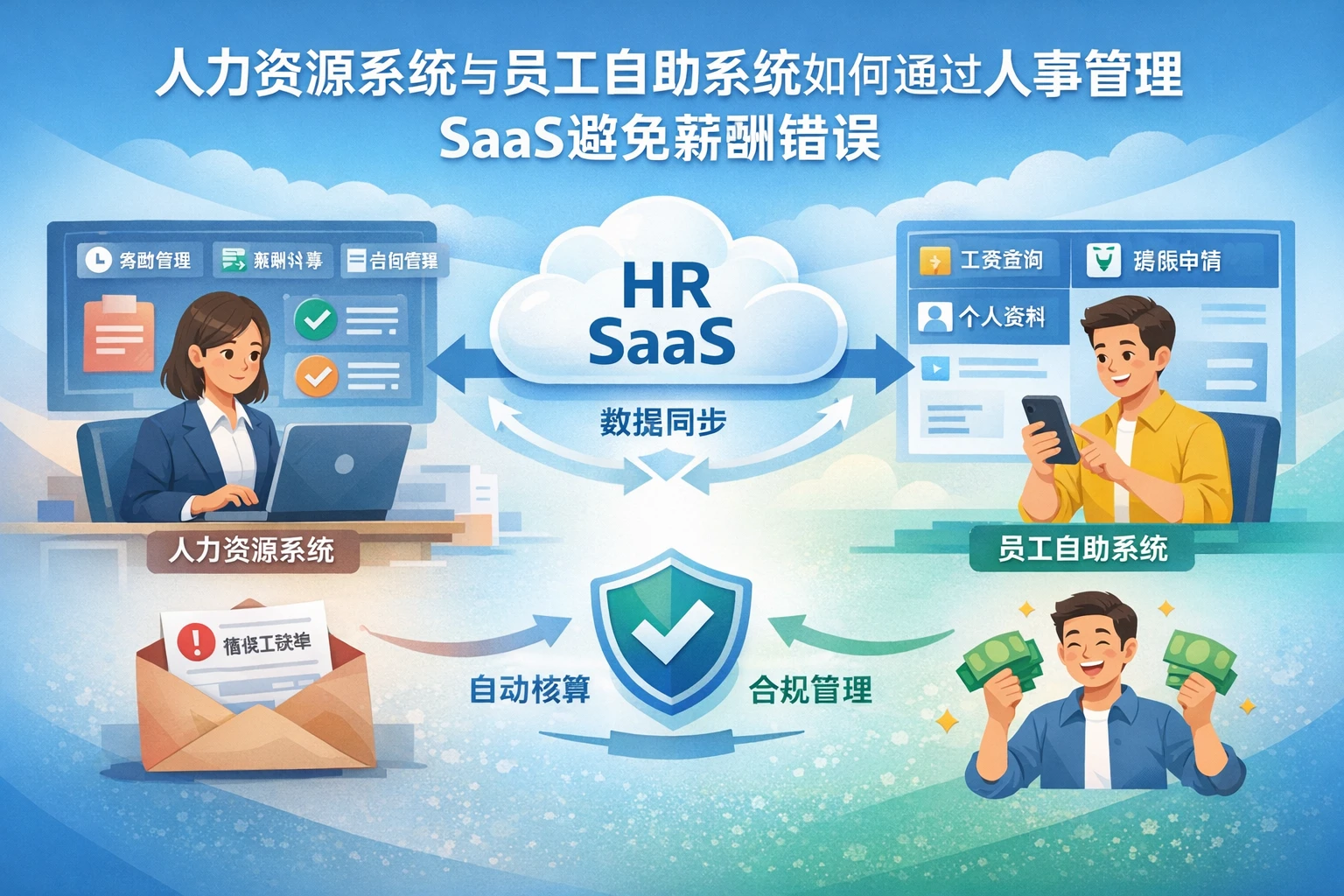 人力资源系统与员工自助系统如何通过人事管理SaaS避免薪酬错误