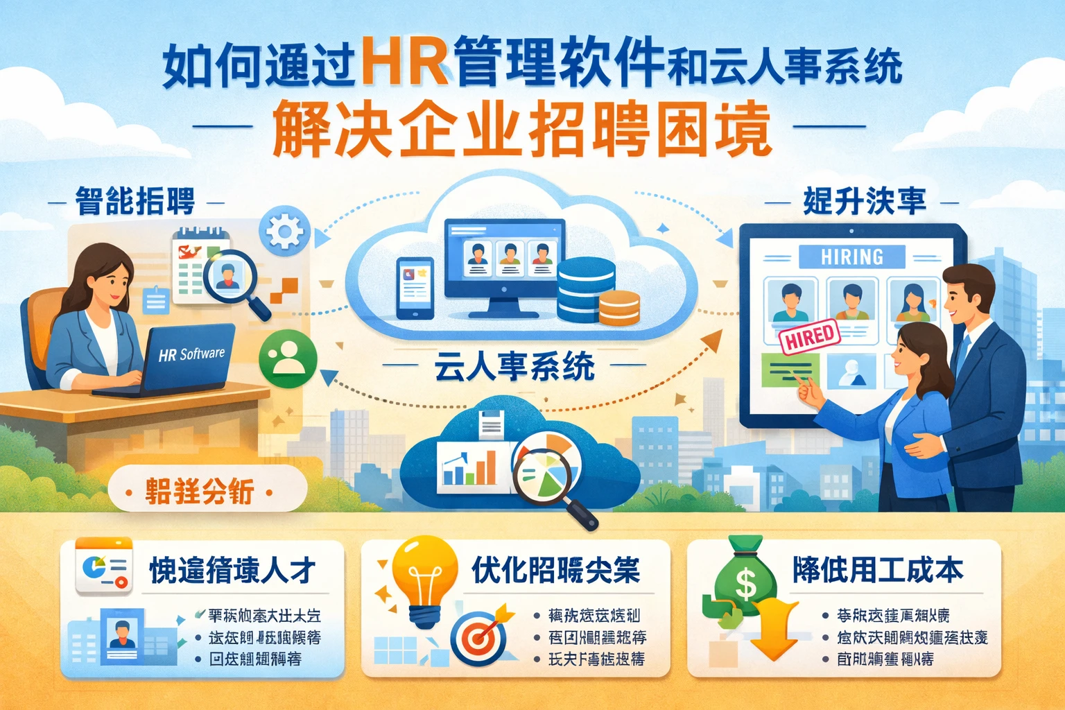 如何通过HR管理软件和云人事系统解决企业招聘困境