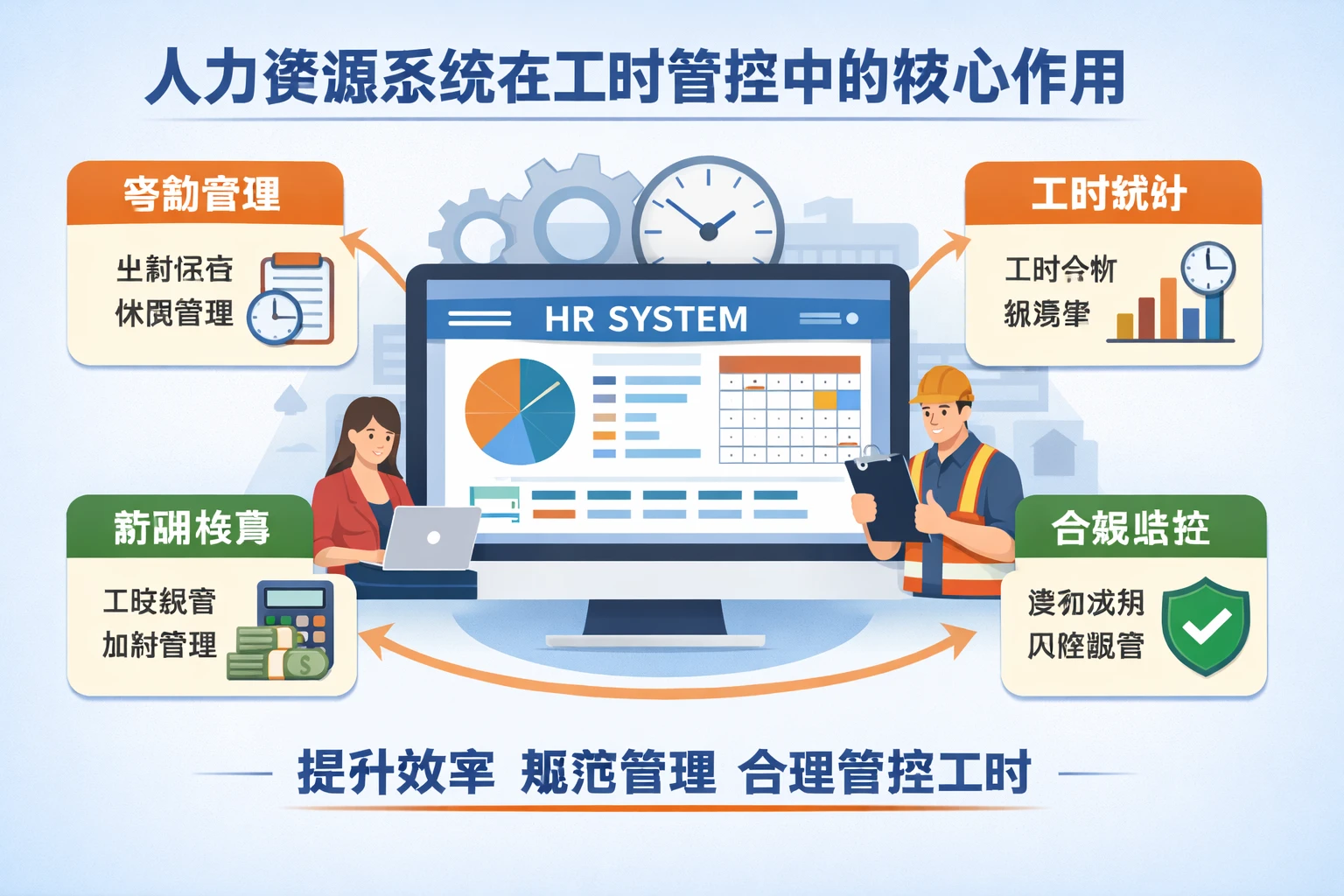 人力资源系统在工时管控中的核心作用