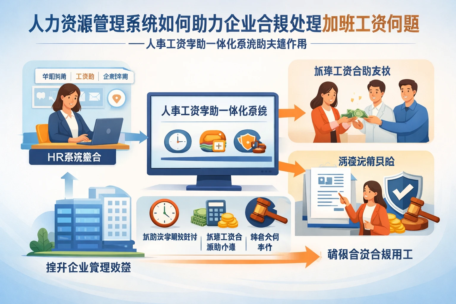 人力资源管理系统如何助力企业合规处理加班工资问题 - 人事工资考勤一体化系统的关键作用