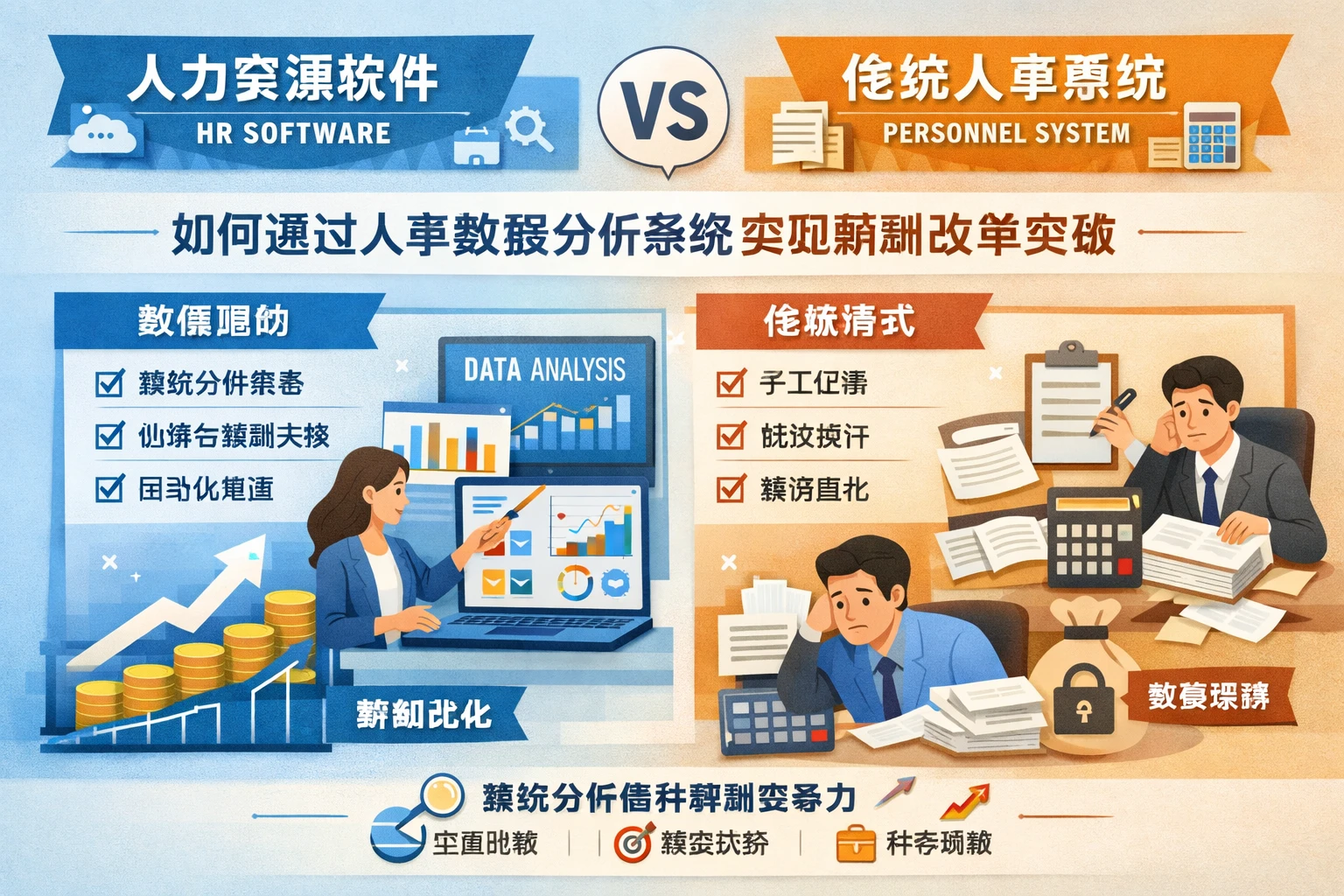 人力资源软件与人事系统对比：如何通过人事数据分析系统实现薪酬改革突破