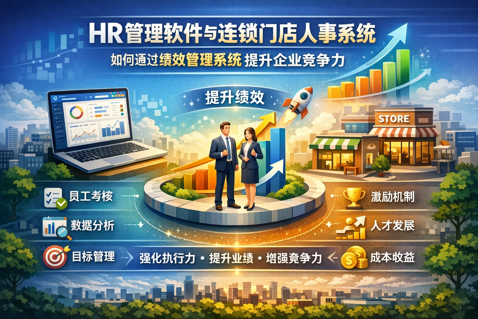 HR管理软件与连锁门店人事系统如何通过绩效管理系统提升企业竞争力