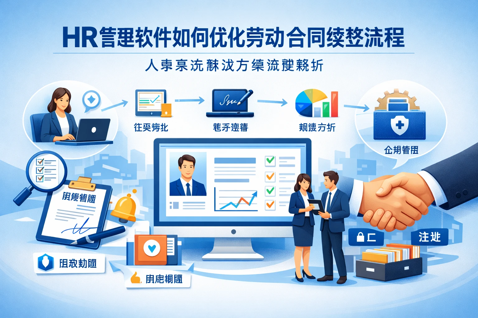 HR管理软件如何优化劳动合同续签流程：人事系统解决方案深度解析