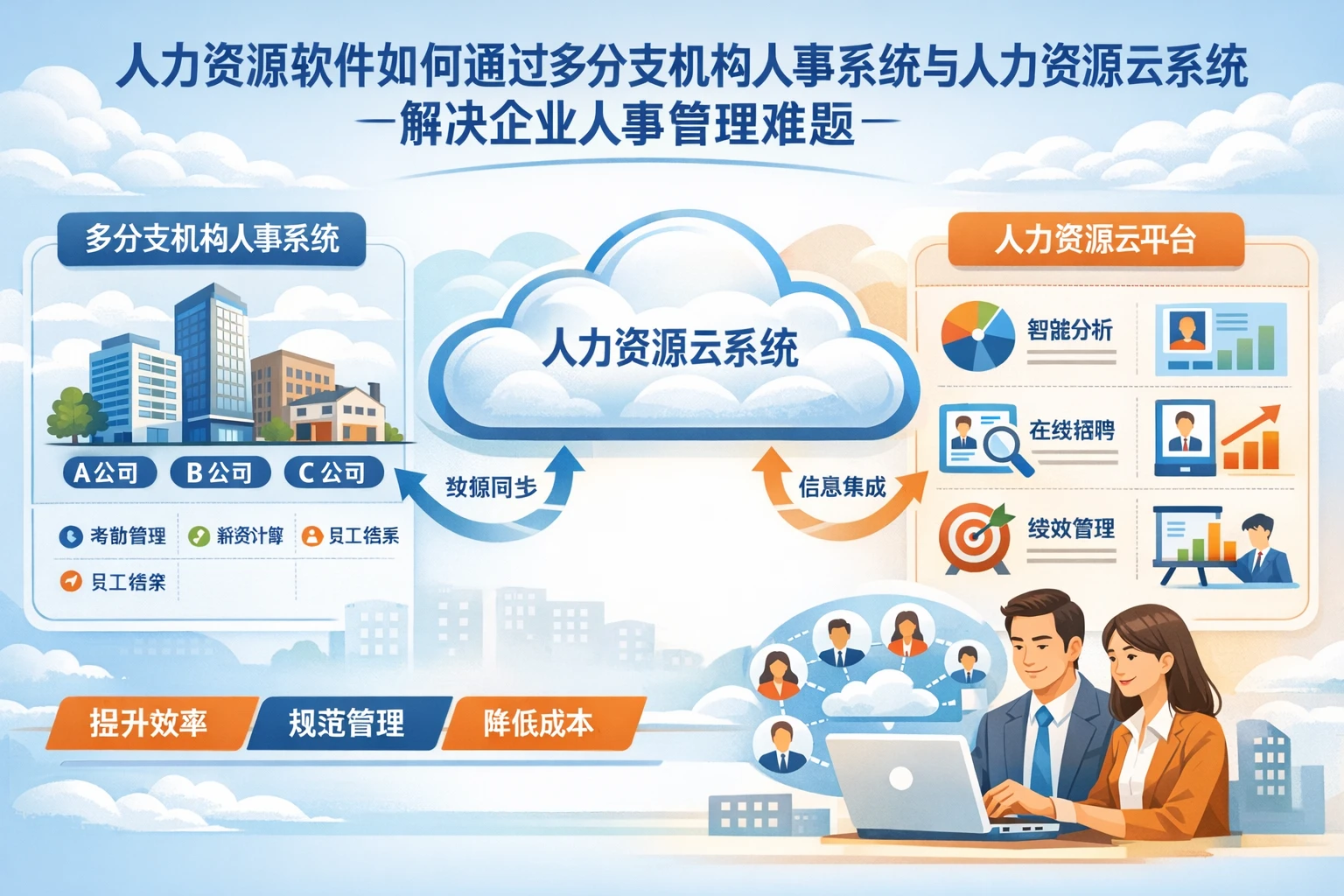 人力资源软件如何通过多分支机构人事系统与人力资源云系统解决企业人事管理难题
