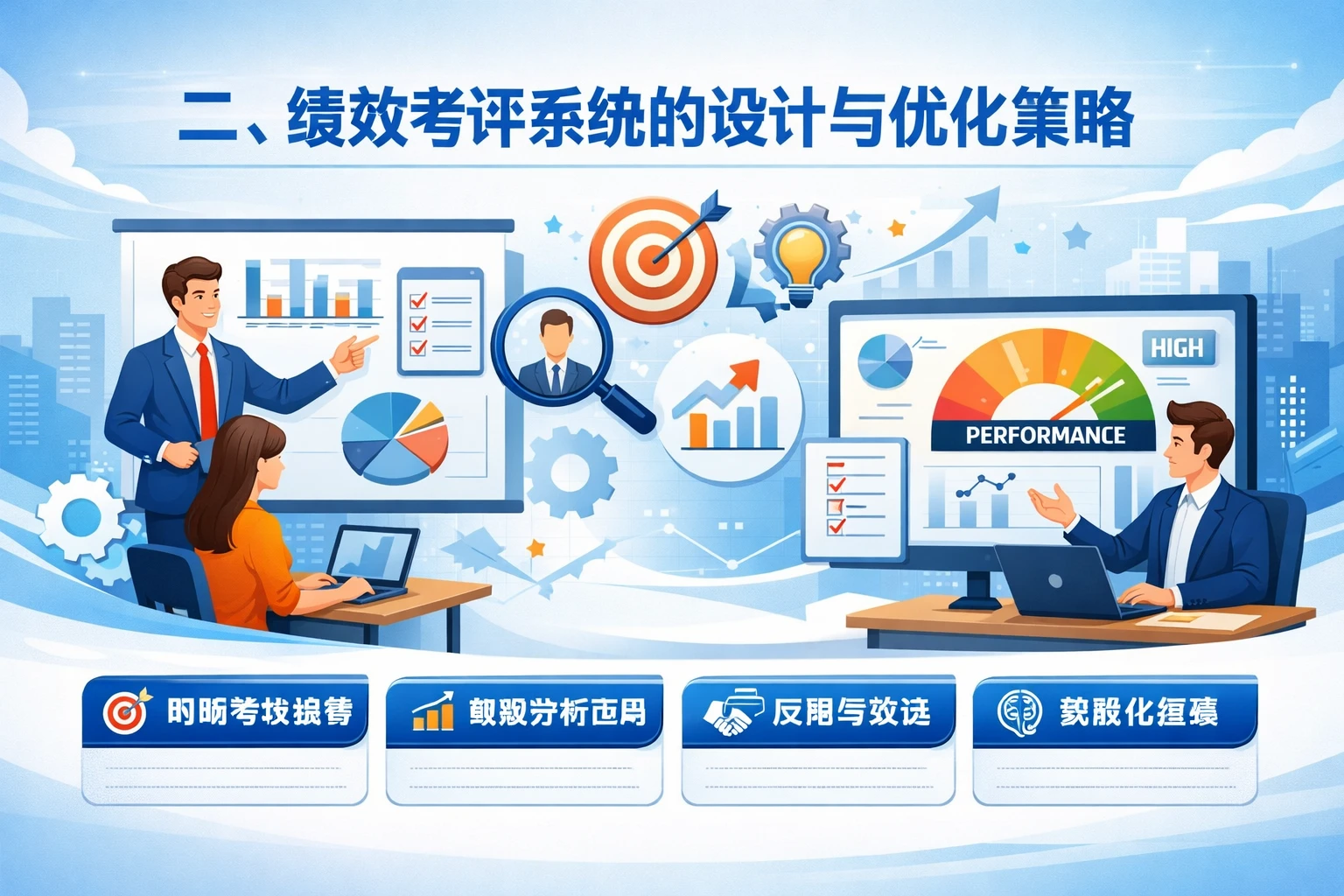 二、绩效考评系统的设计与优化策略