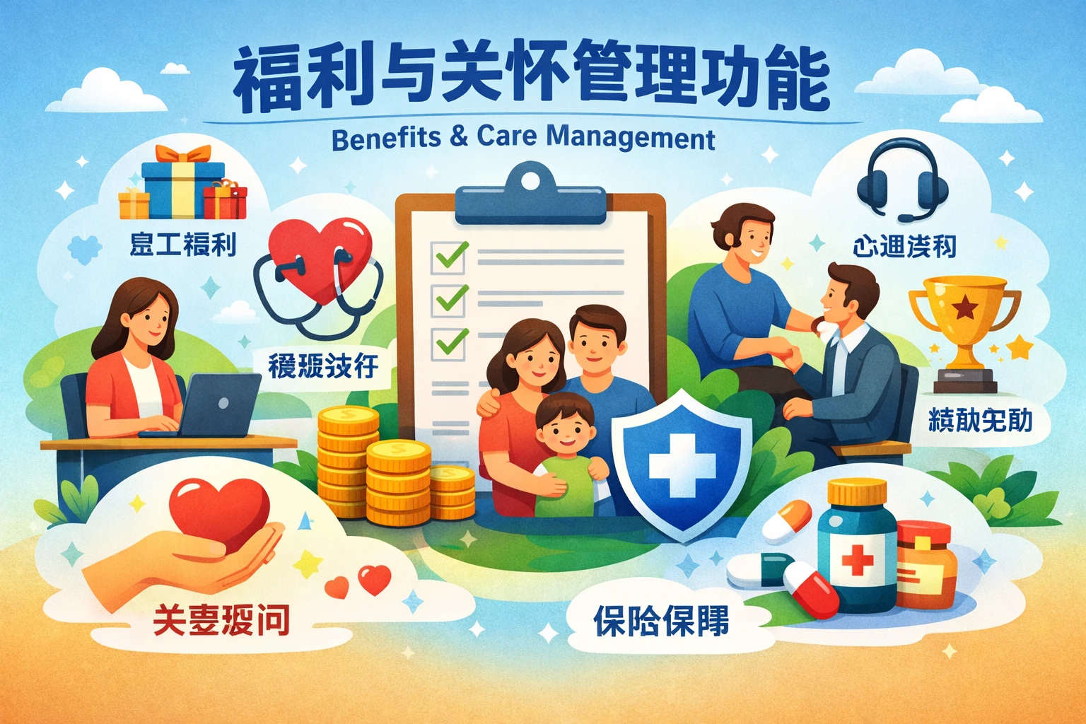 福利与关怀管理功能