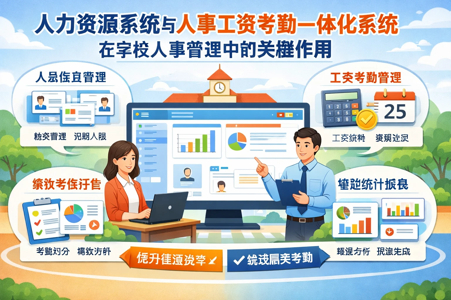 人力资源系统与人事工资考勤一体化系统在学校人事管理中的关键作用