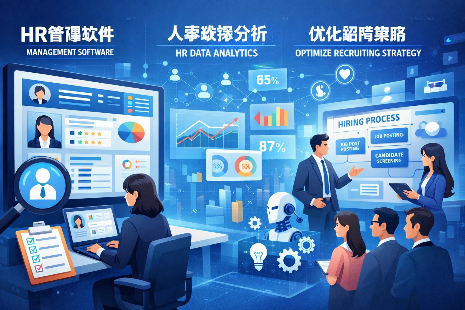 HR管理软件与人事数据分析系统如何优化科技公司招聘策略