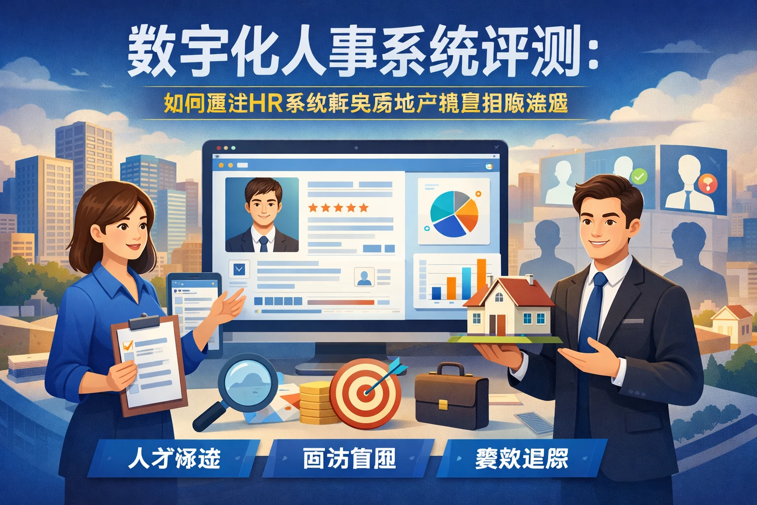 数字化人事系统评测：如何通过HR系统解决房地产销售招聘难题