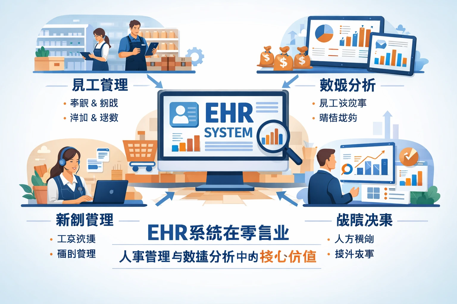 EHR系统在零售业人事管理与数据分析中的核心价值