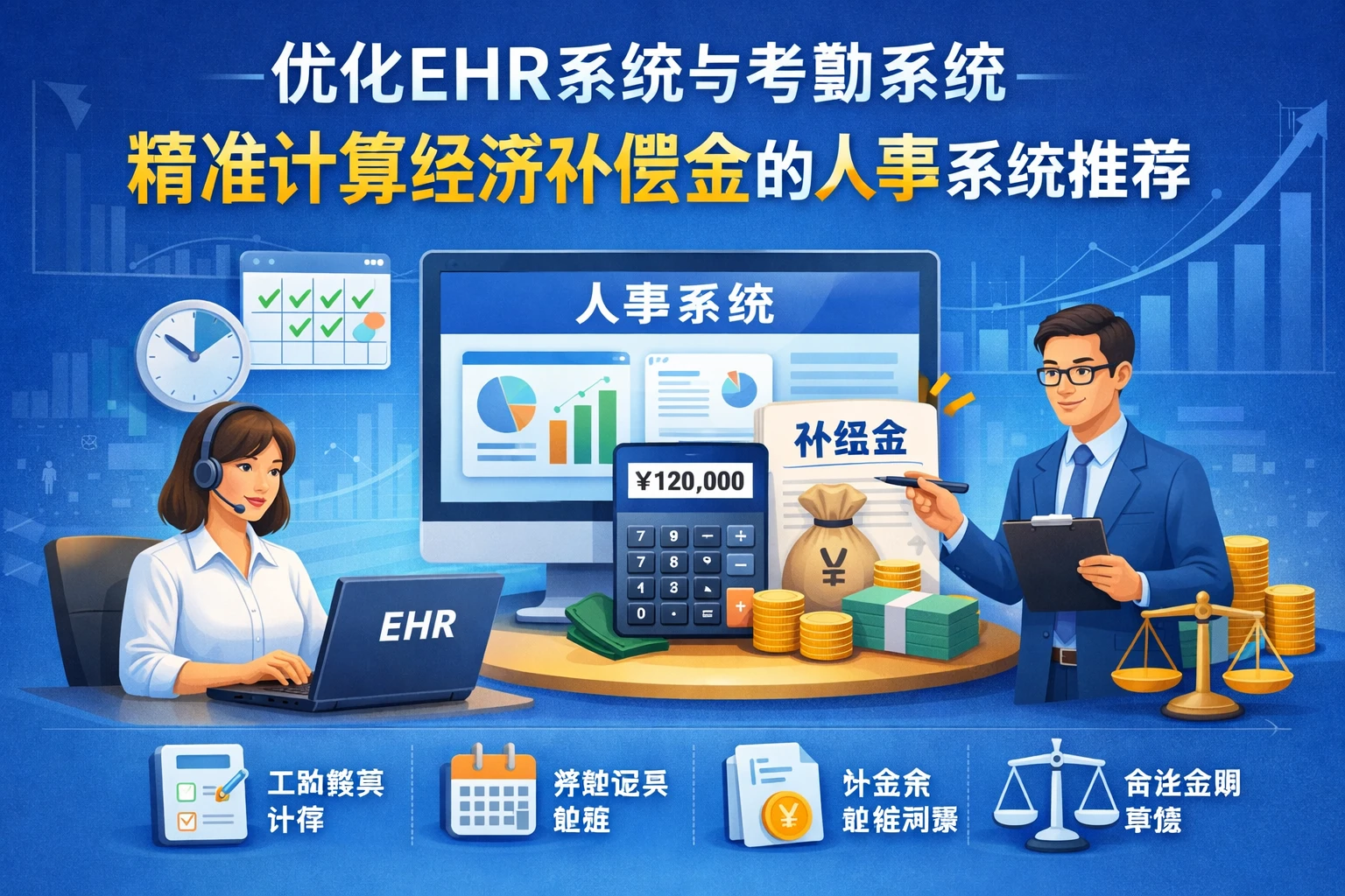 优化ehr系统与考勤系统：精准计算经济补偿金的人事系统推荐