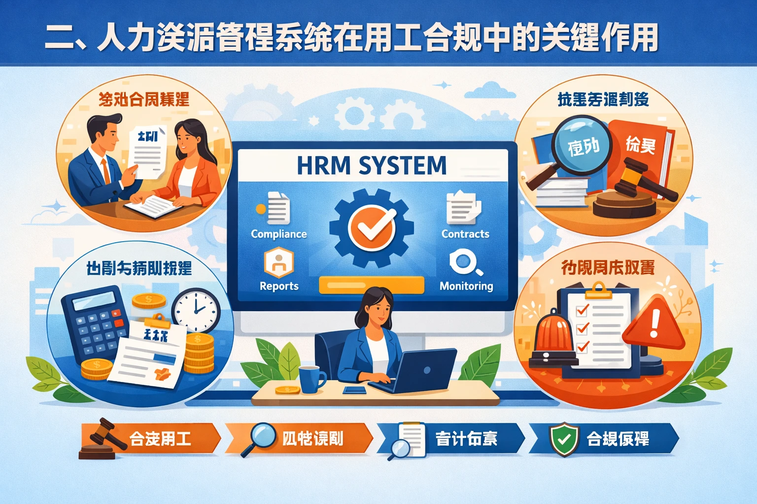 二、人力资源管理系统在用工合规中的关键作用