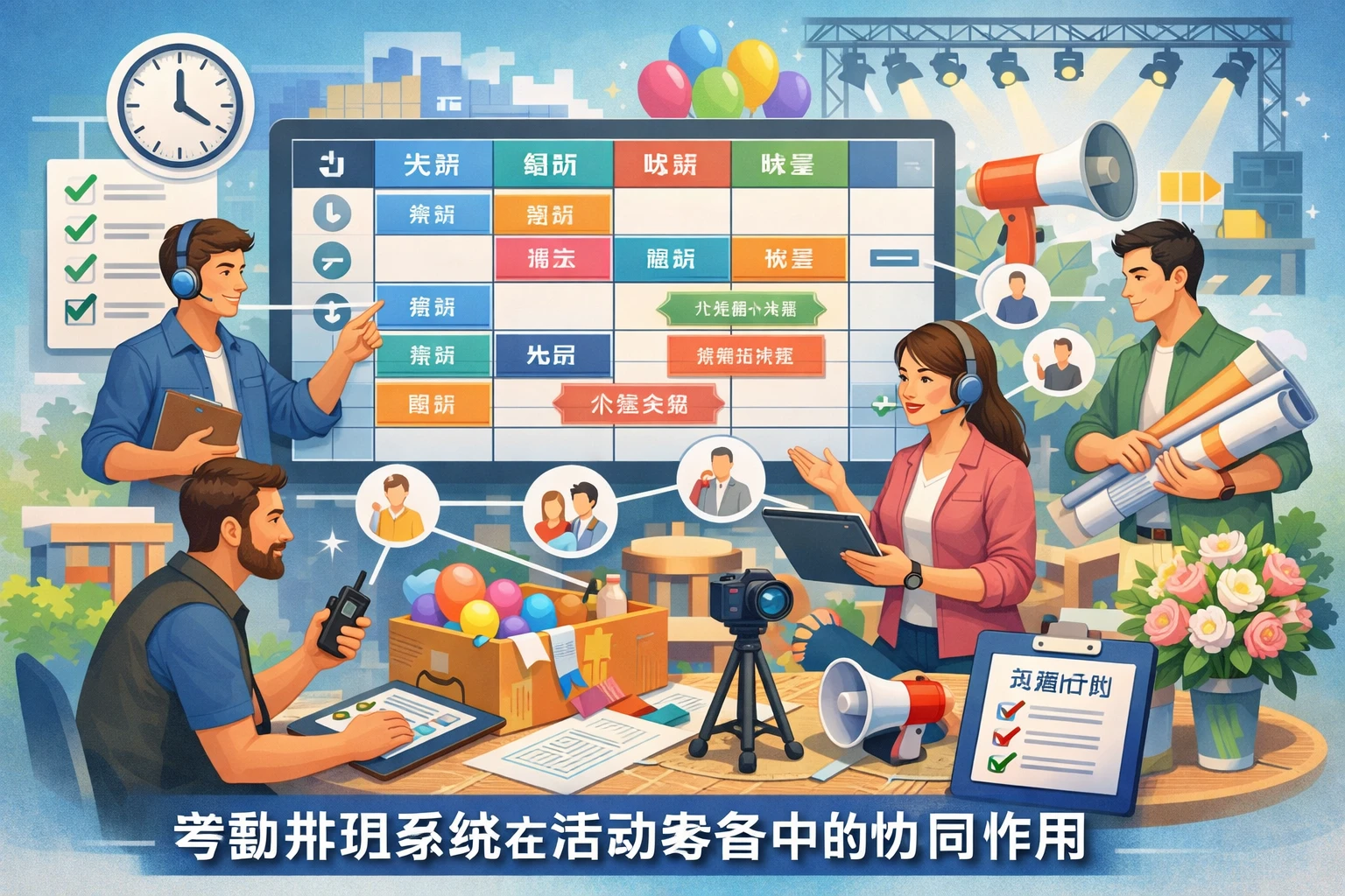 考勤排班系统在活动筹备中的协同作用