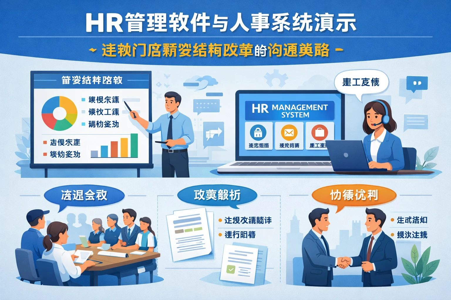 HR管理软件与人事系统演示：连锁门店薪资结构改革的沟通策略