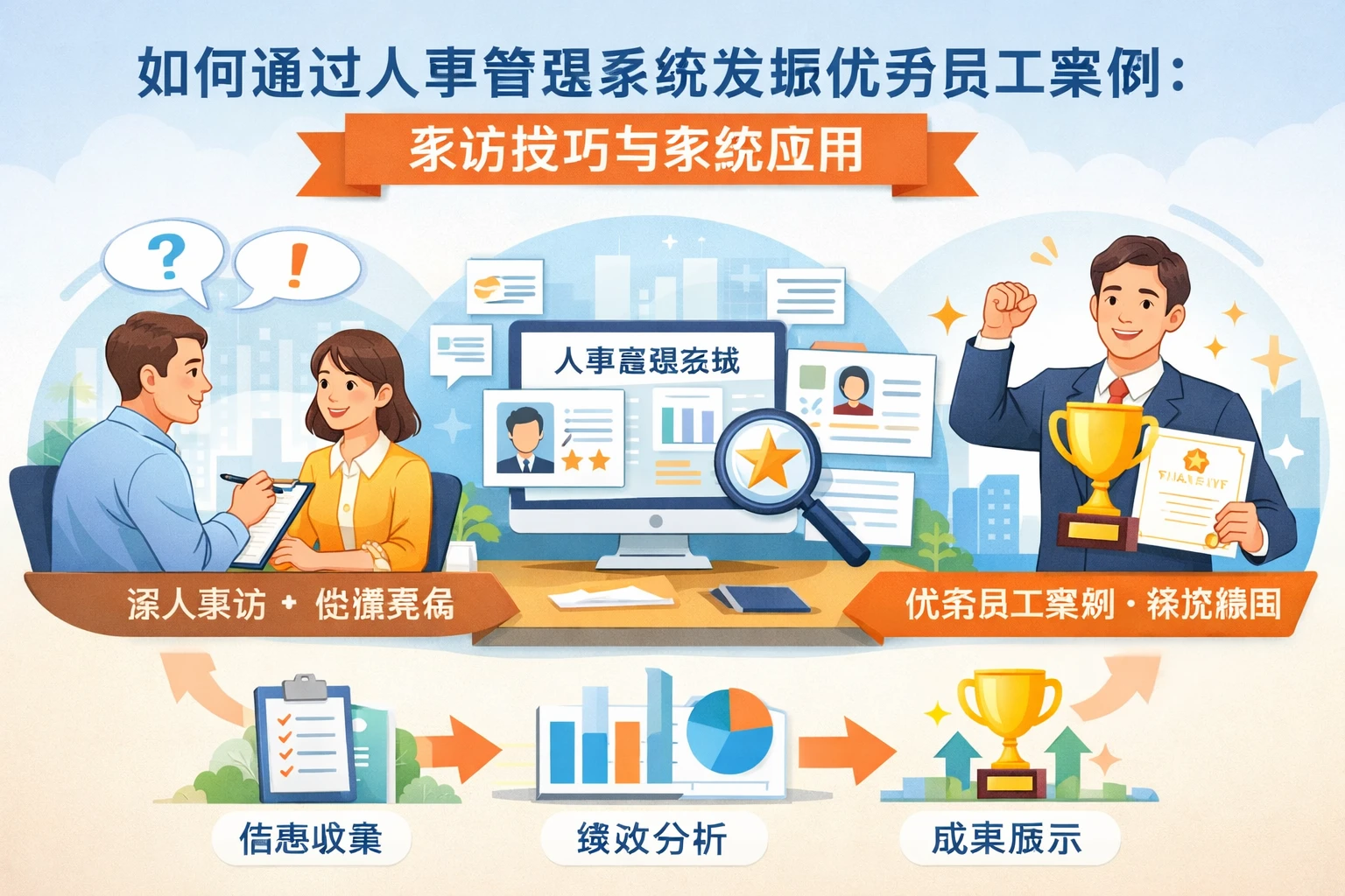 如何通过人事管理系统发掘优秀员工案例：采访技巧与系统应用