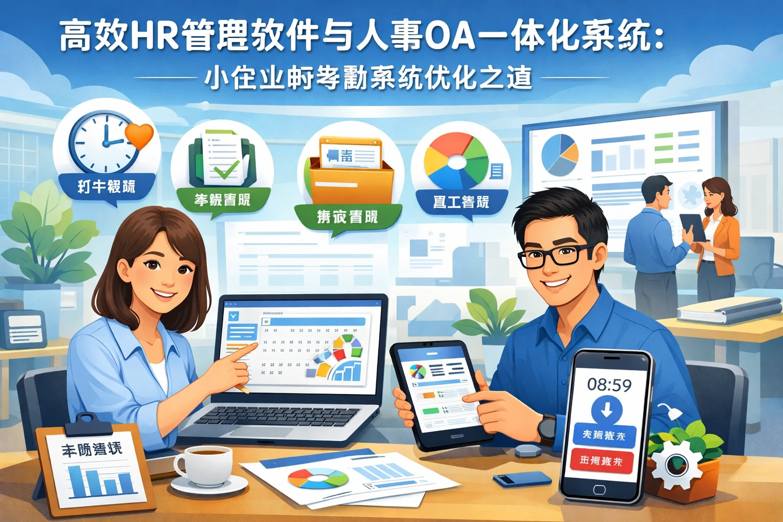 高效HR管理软件与人事OA一体化系统：小企业的考勤系统优化之道