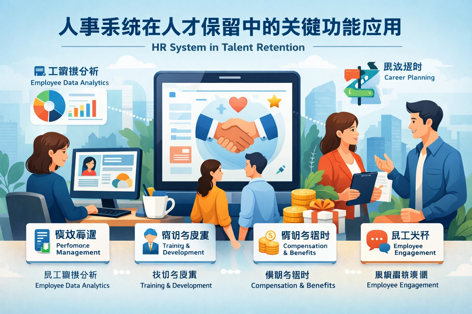 人事系统在人才保留中的关键功能应用