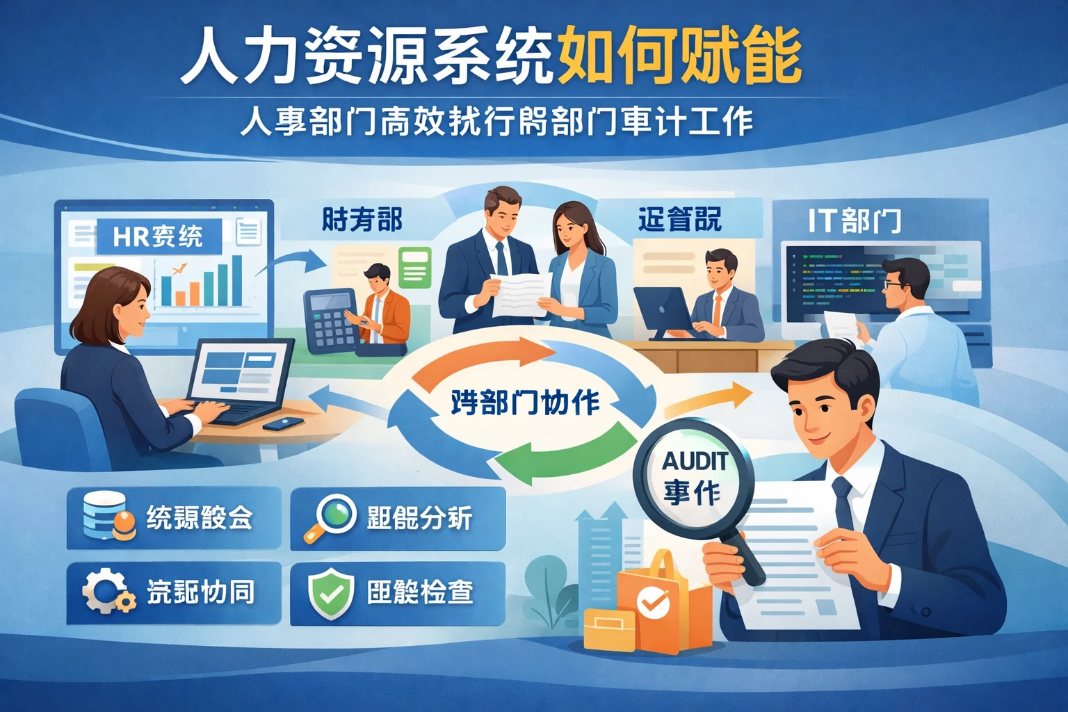 人力资源系统如何赋能人事部门高效执行跨部门审计工作