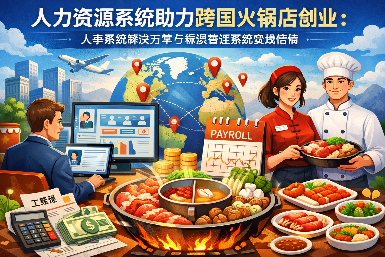 人力资源系统助力跨国火锅店创业:人事系统解决方案与薪资管理系统实战指南