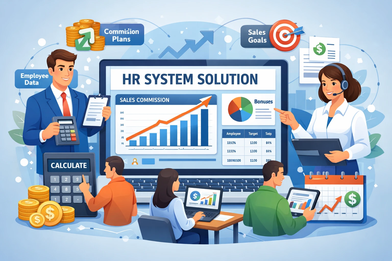 人力资源软件在销售提成制度测算中的人事系统解决方案