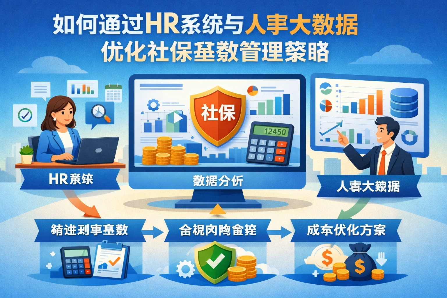 如何通过HR系统与人事大数据优化社保基数管理策略