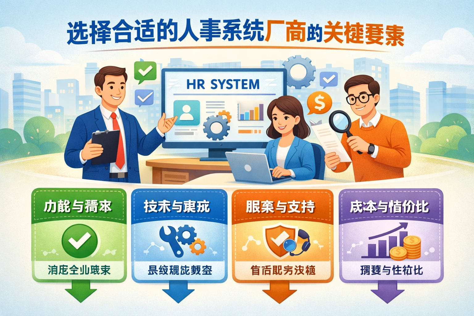 选择合适的人事系统厂商的关键要素