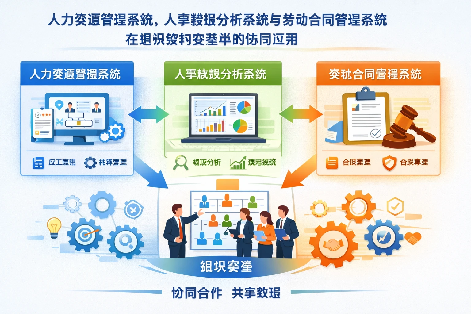 人力资源管理系统、人事数据分析系统与劳动合同管理系统在组织架构变革中的协同应用