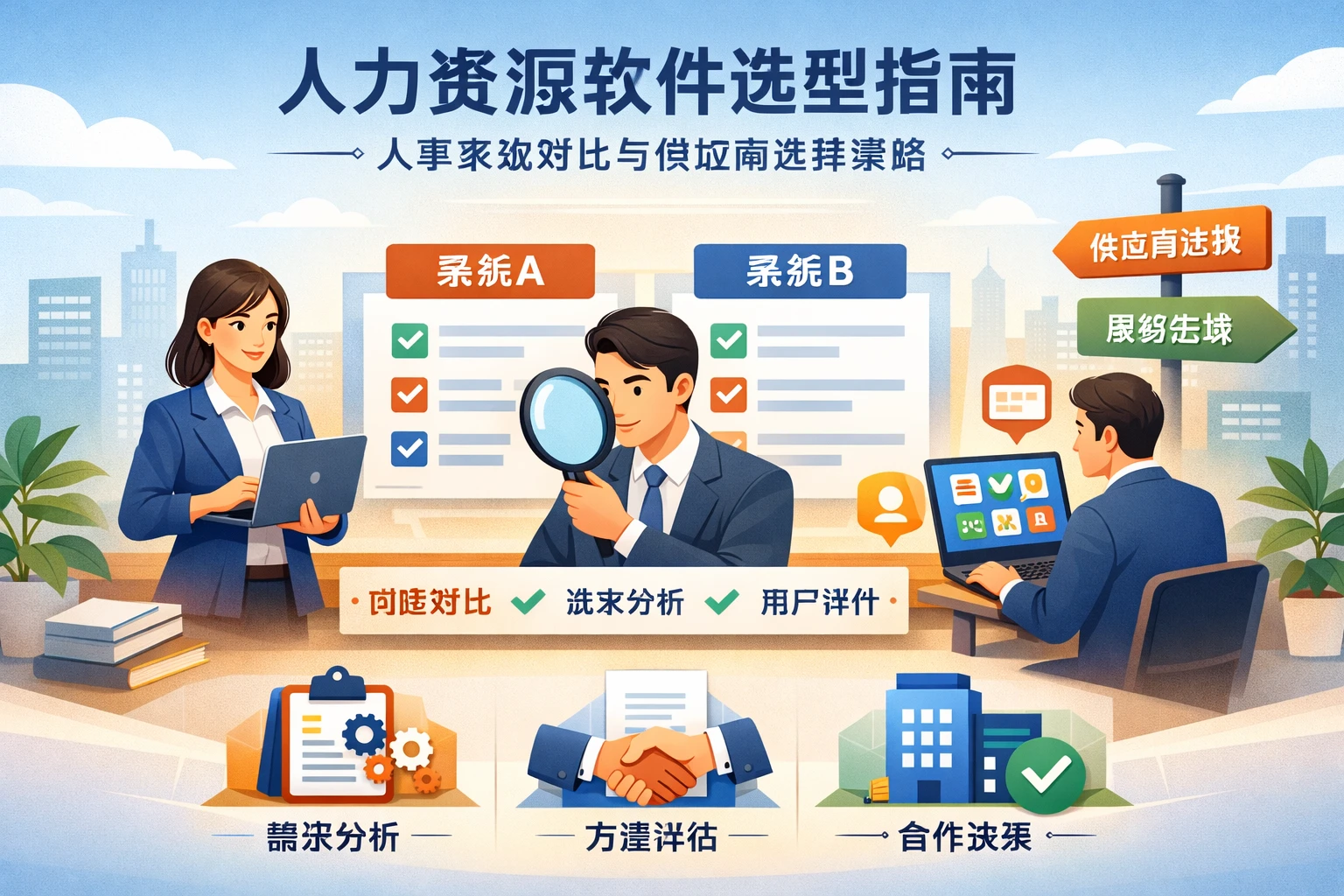 人力资源软件选型指南：人事系统对比与供应商选择策略