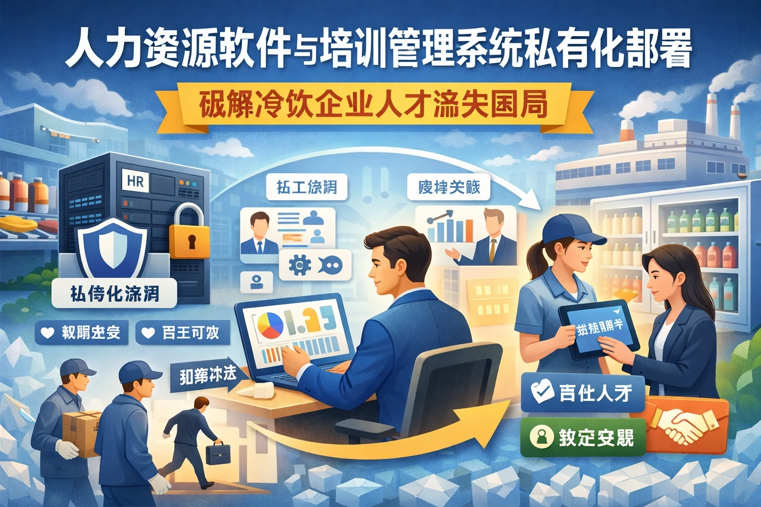 人力资源软件与培训管理系统私有化部署：破解冷饮企业人才流失困局