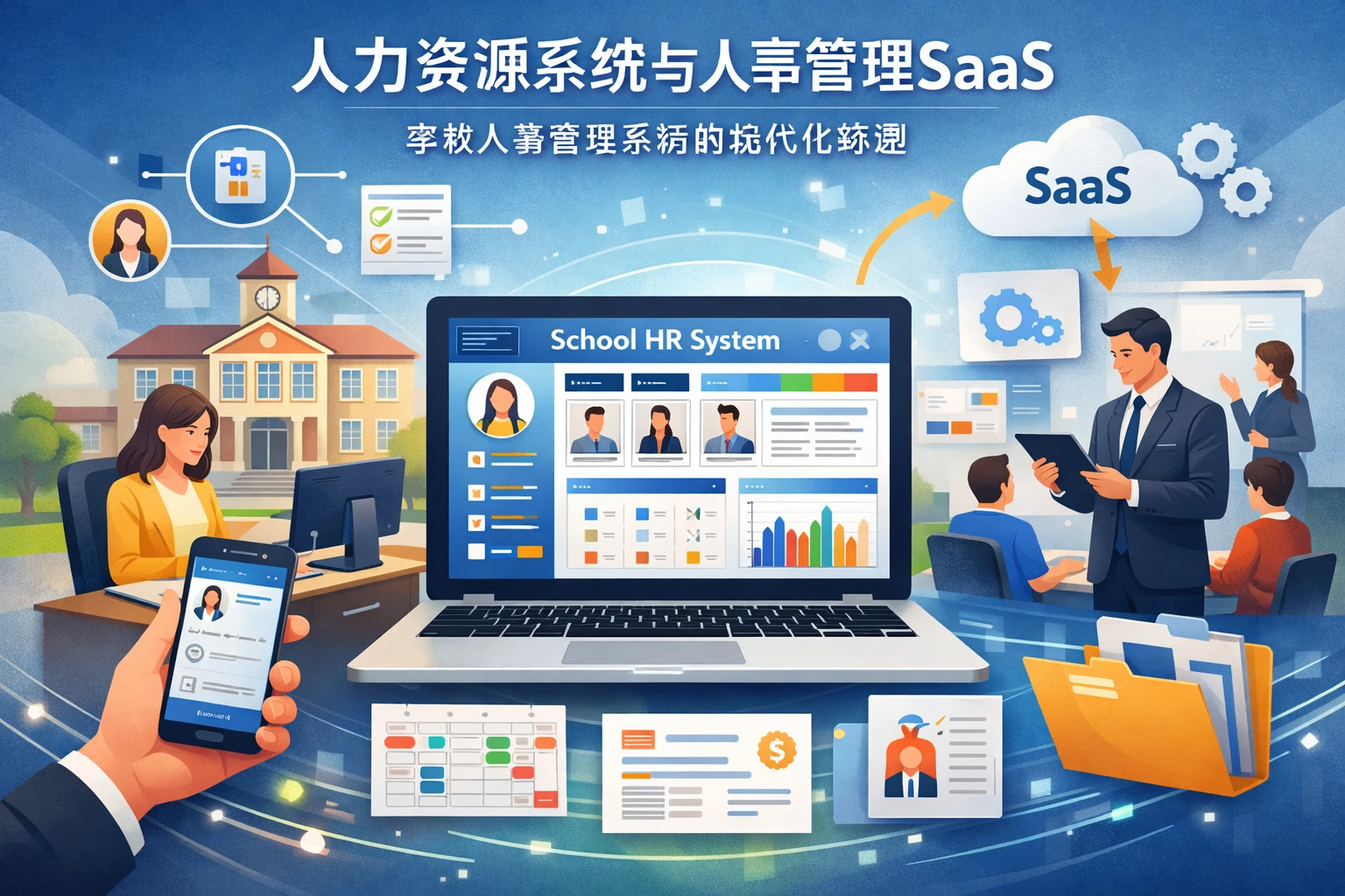 人力资源系统与人事管理SaaS：学校人事管理系统的现代化转型