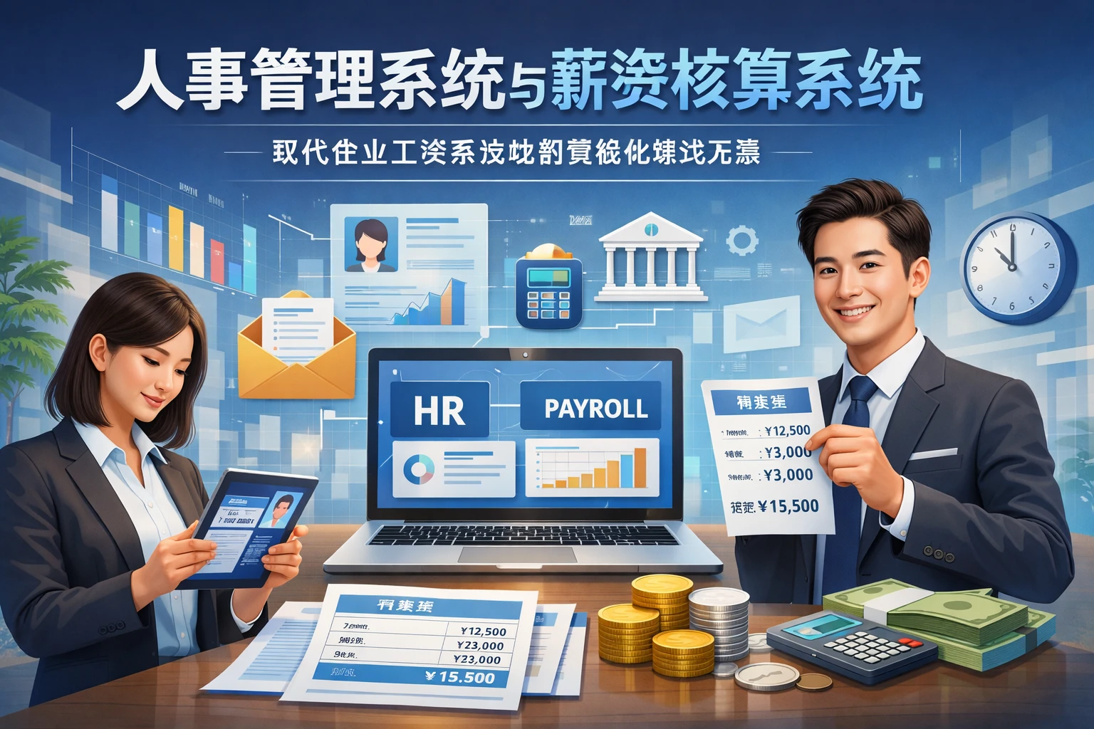 人事管理系统与薪资核算系统:现代企业工资条发放的智能化解决方案