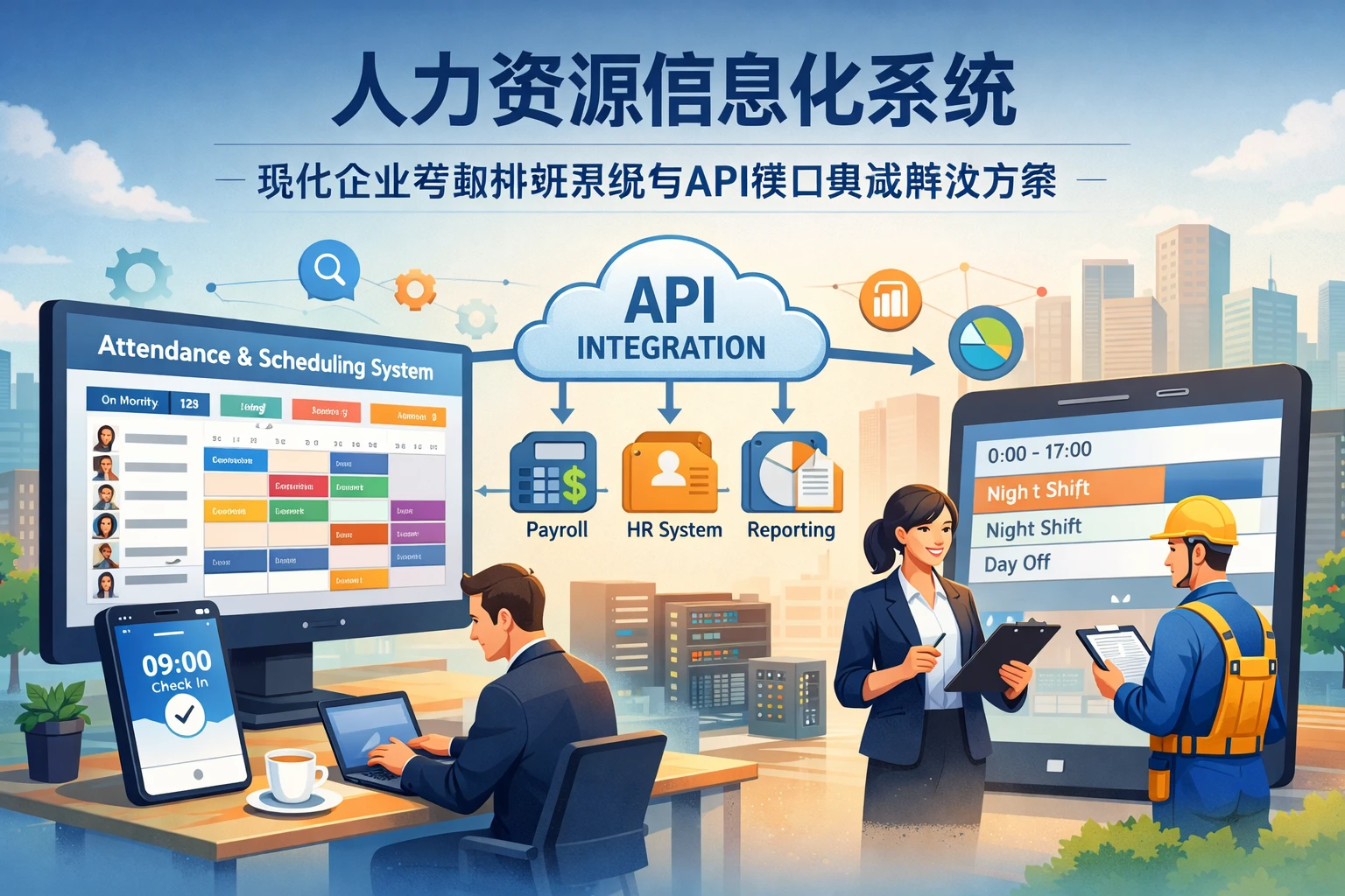 人力资源信息化系统：现代企业考勤排班系统与API接口集成解决方案