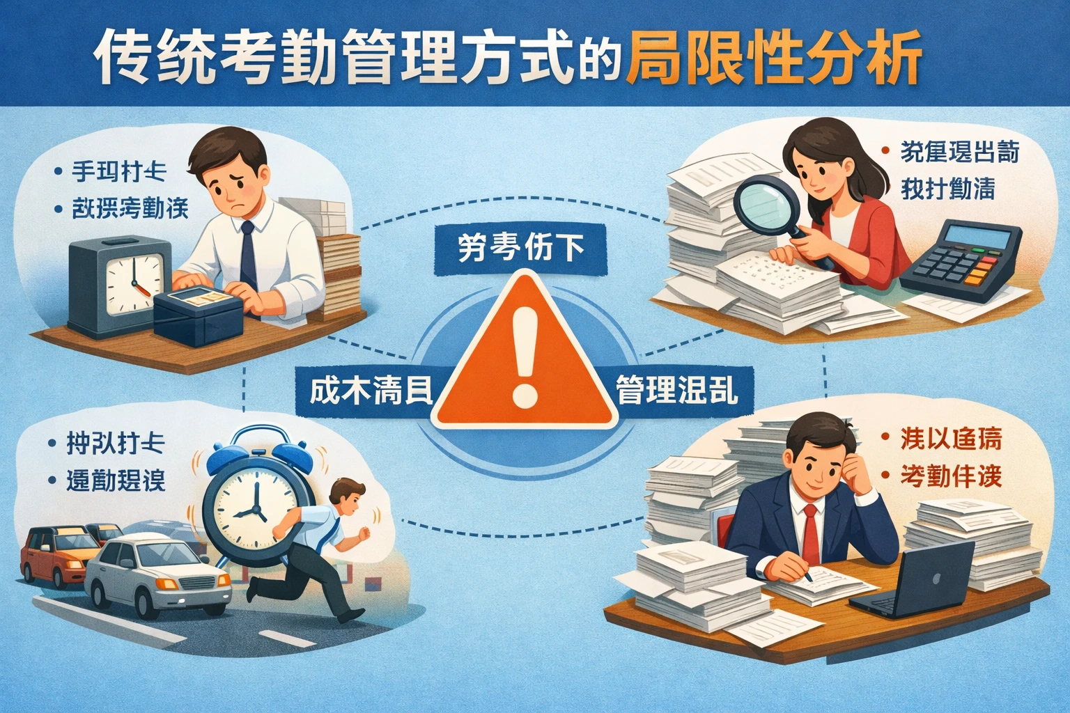 传统考勤管理方式的局限性分析