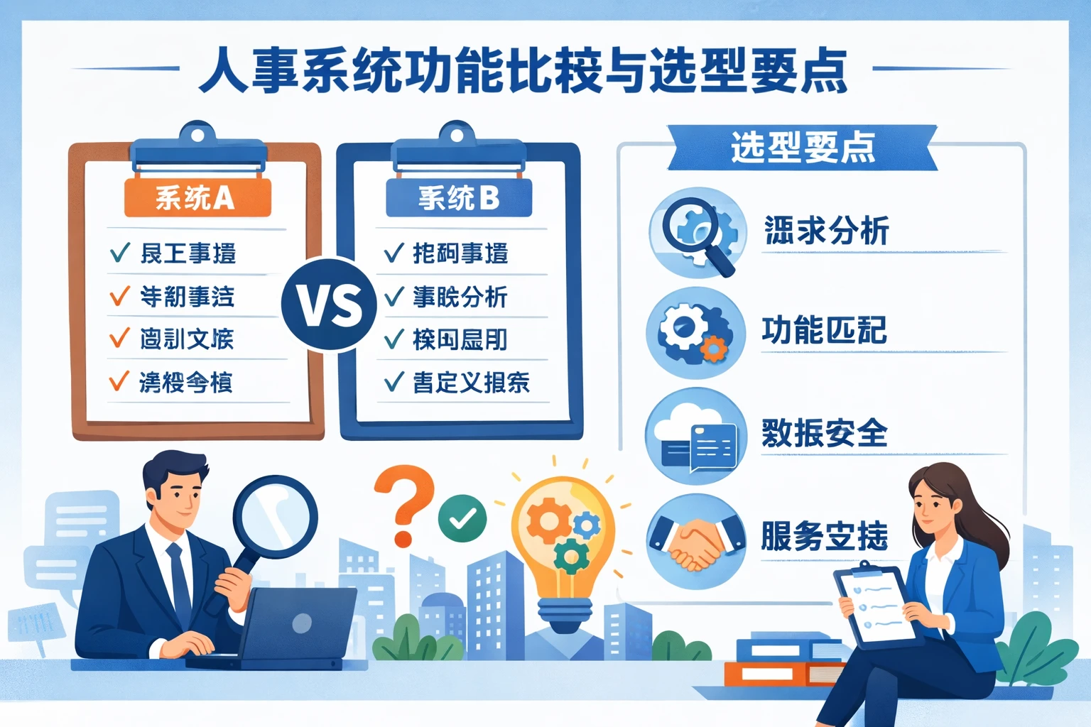 人事系统功能比较与选型要点