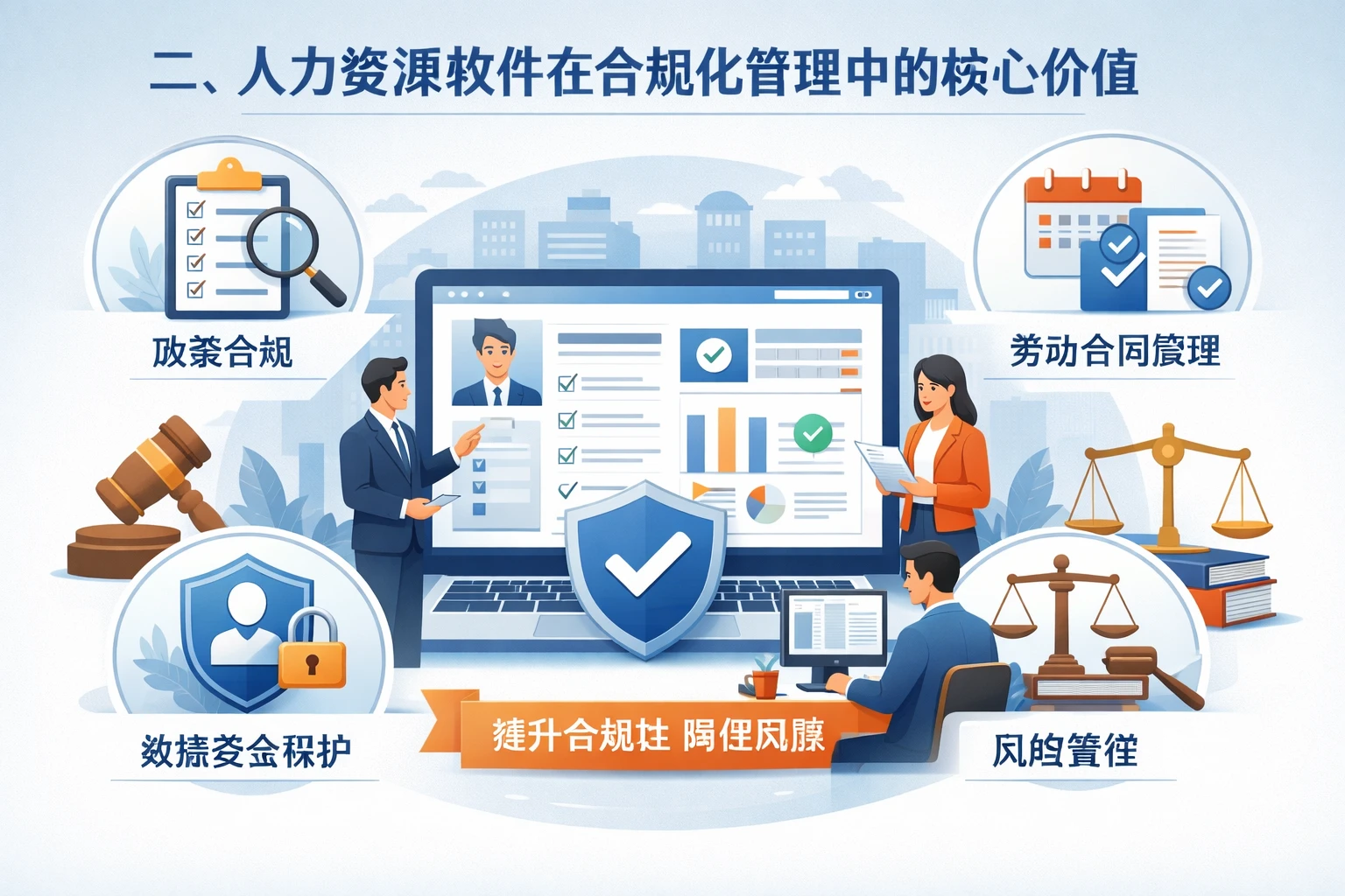 二、人力资源软件在合规化管理中的核心价值