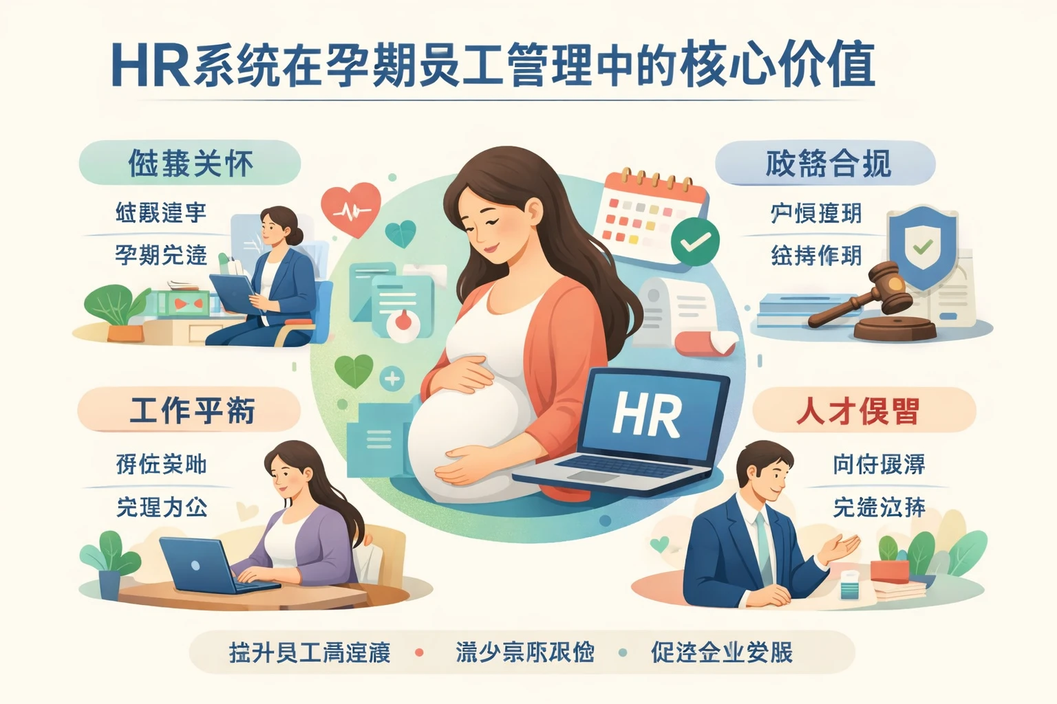 HR系统在孕期员工管理中的核心价值