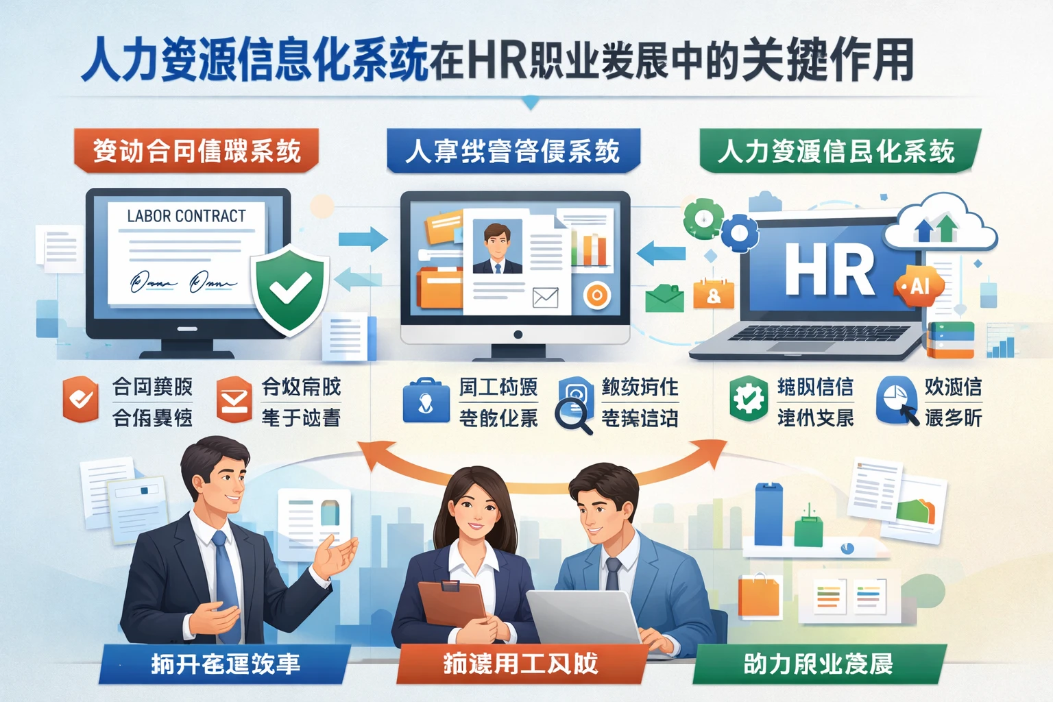 人力资源信息化系统、劳动合同管理系统与人事档案管理系统在HR职业发展中的关键作用