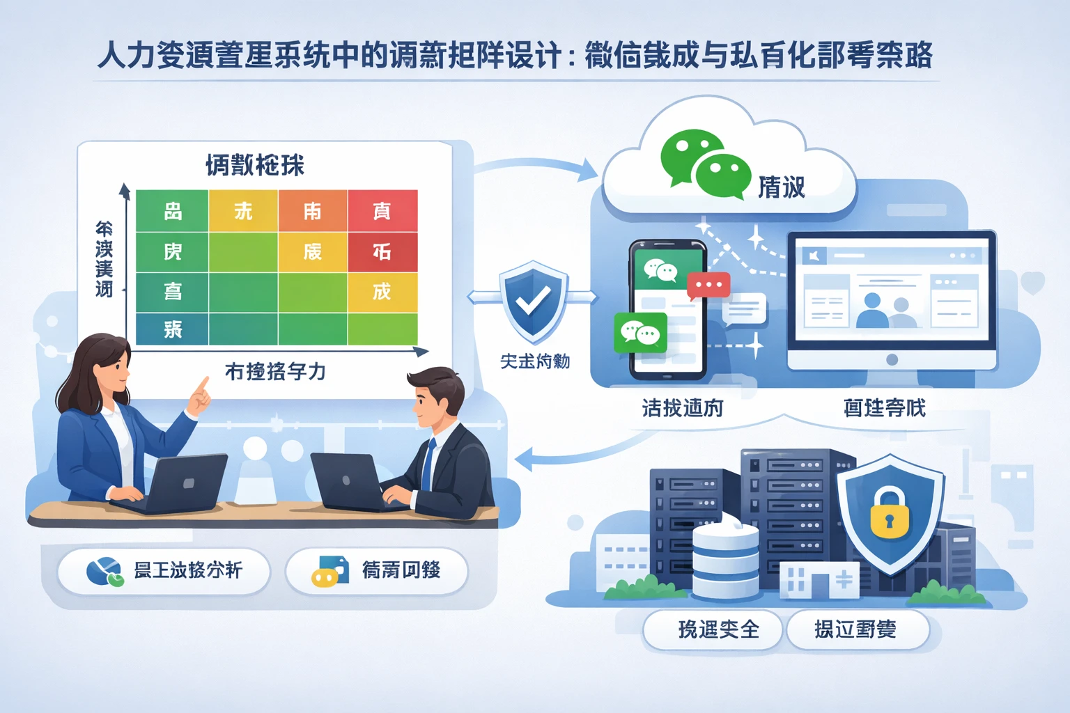 人力资源管理系统中的调薪矩阵设计：微信集成与私有化部署策略