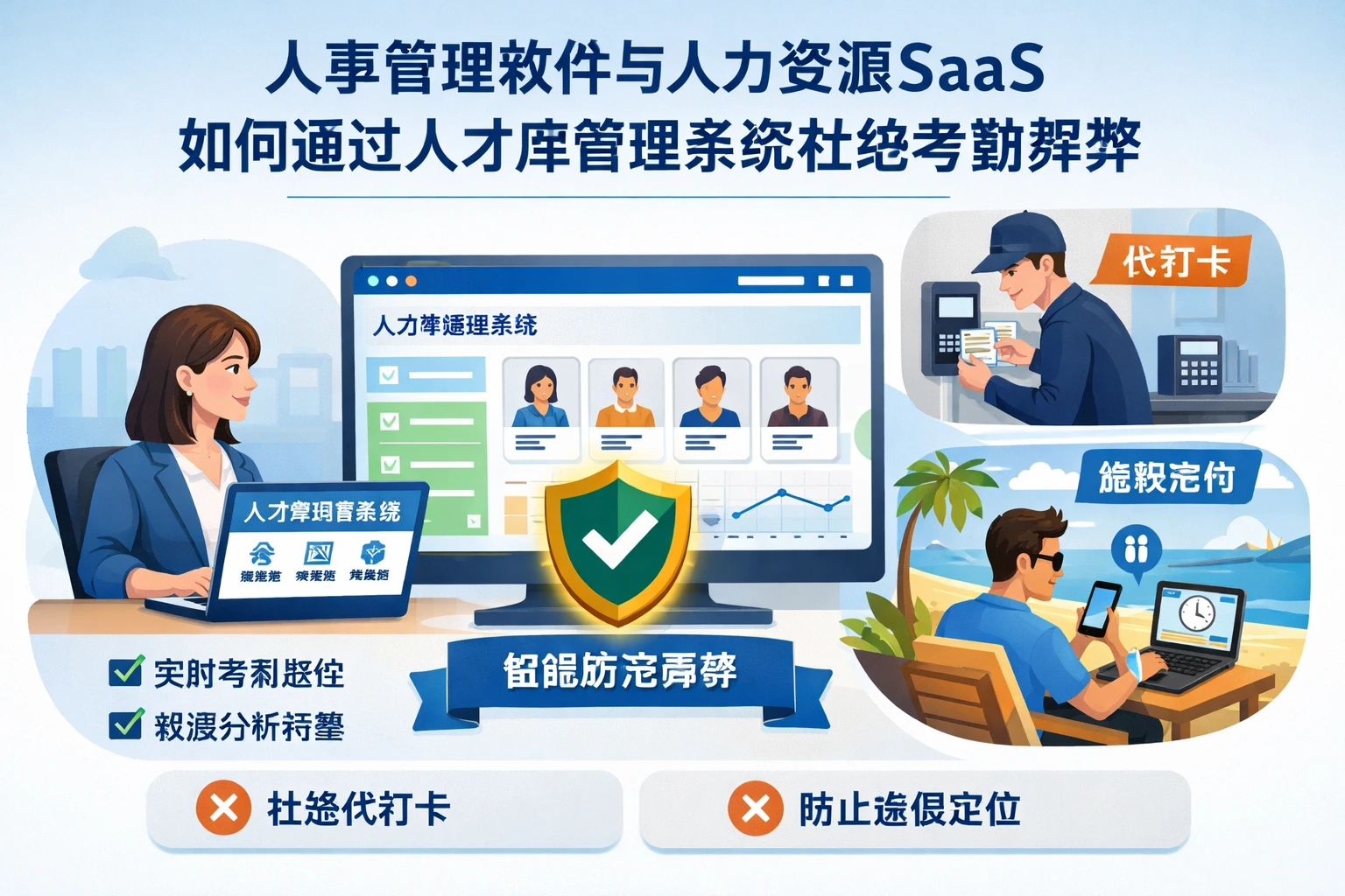 人事管理软件与人力资源SaaS如何通过人才库管理系统杜绝考勤舞弊