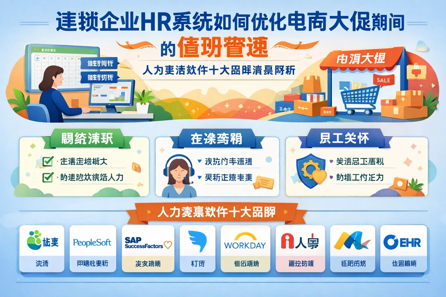 连锁企业HR系统如何优化电商大促期间的值班管理 - 人力资源软件十大品牌深度解析