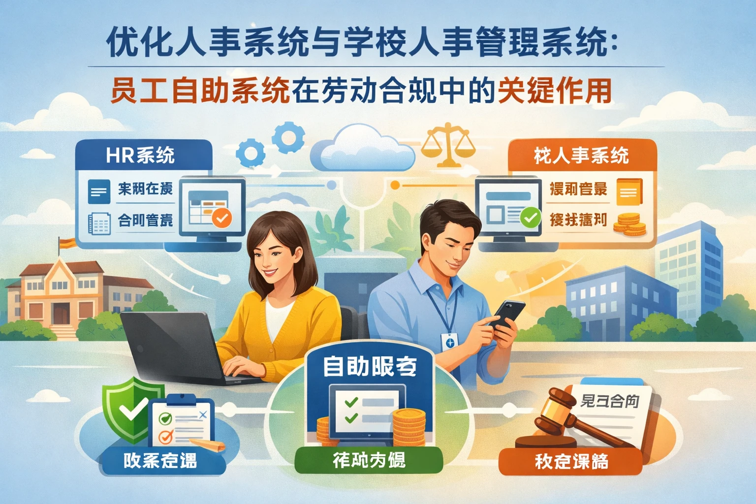 优化人事系统与学校人事管理系统：员工自助系统在劳动合规中的关键作用