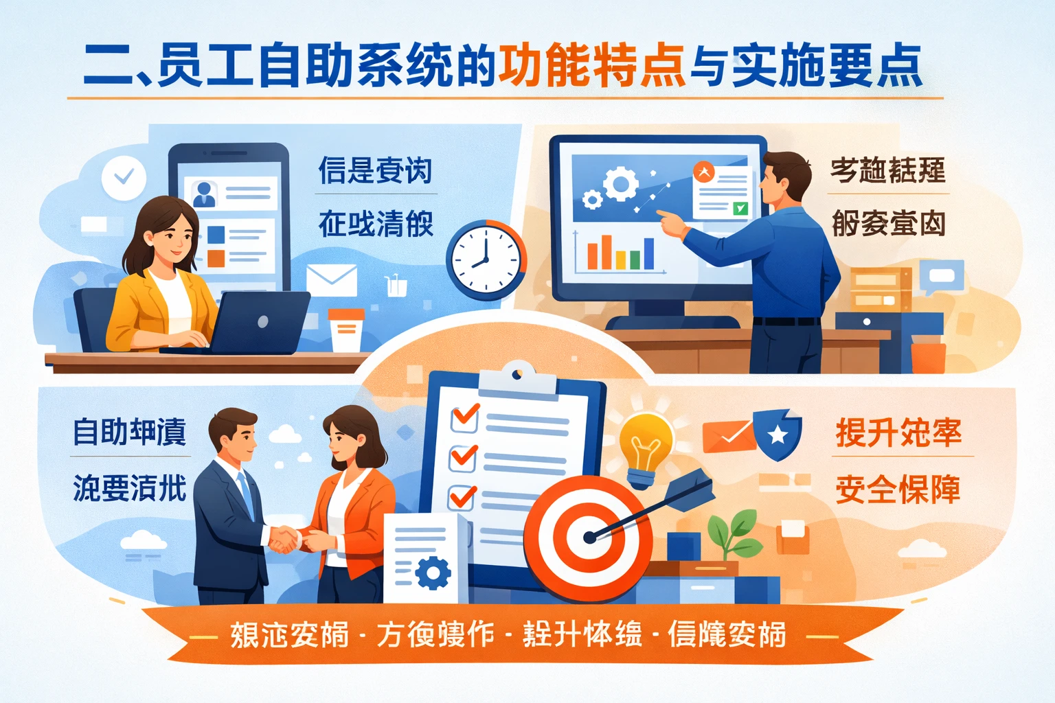 二、员工自助系统的功能特点与实施要点