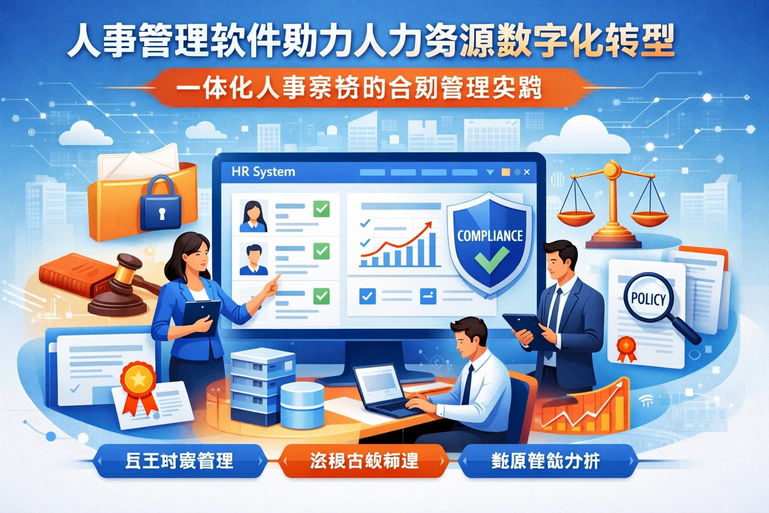 人事管理软件助力人力资源数字化转型：一体化人事系统的合规管理实践